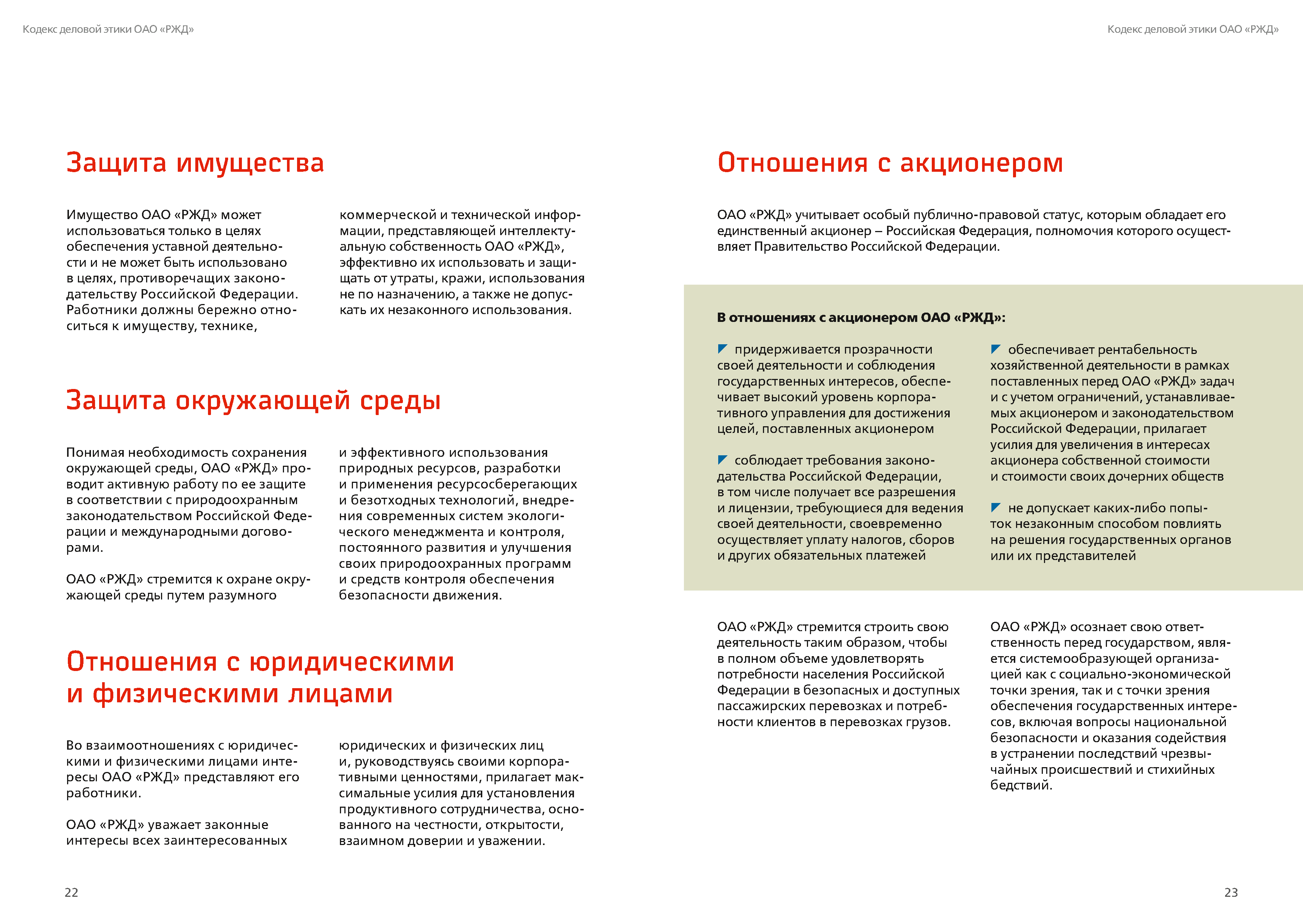 Кодекс деловой этики РЖД, лист 12