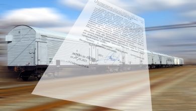 Изотермические вагоны в составе поезда, лист документа