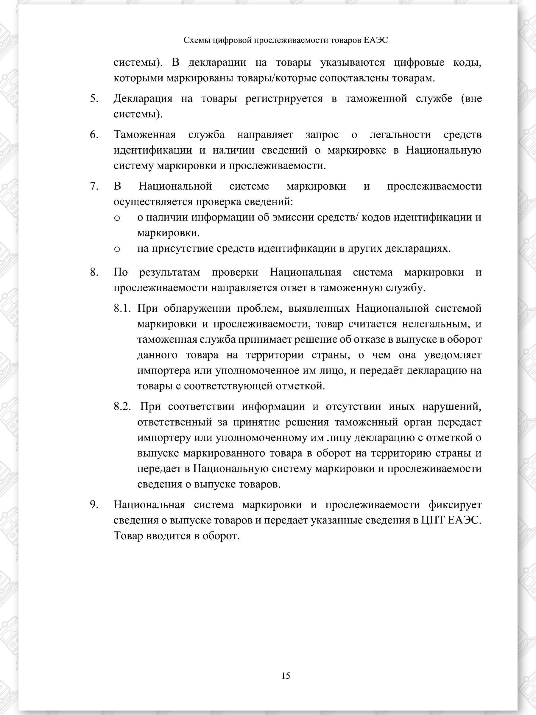 Схемы ЦПТ ЕАЭС, лист 15