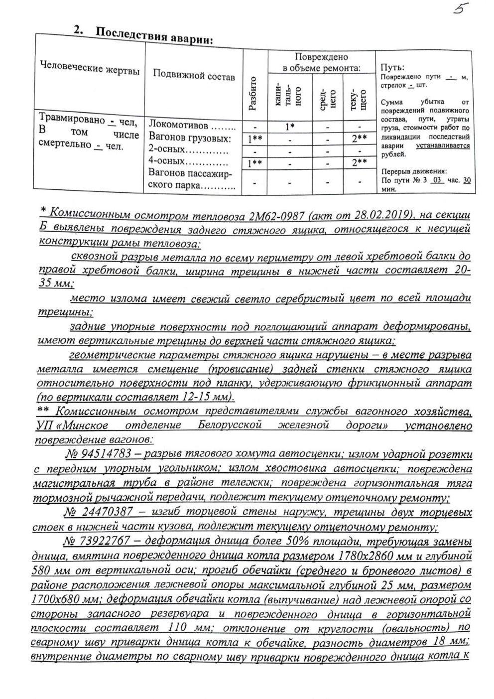 РБУ-1 Н и РБ столкновение М-Вост, лист 3