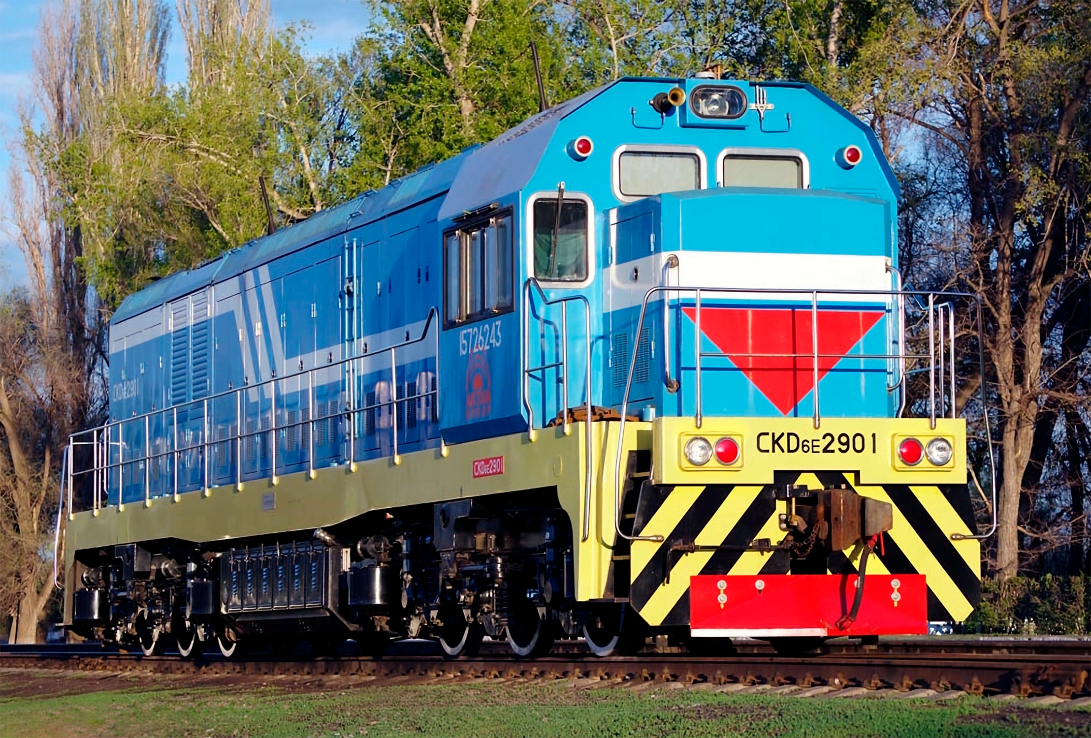 Снимок маневрового шестиосного тепловоза CKD6E(S) производства CRRC Ziyang Co., Ltd