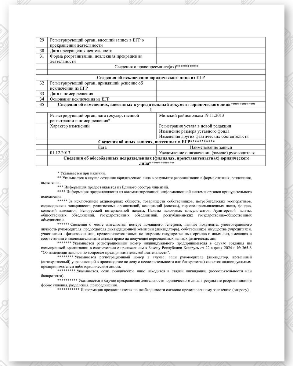 Выписка из Единого государственного регистра юридических лиц и индивидуальных предпринимателей на ООО «Бизнесинвест…», лист 3
